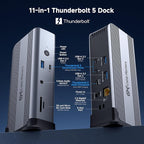 Cable Matters 11-in-1 Thunderbolt 5 Dock - Image 2