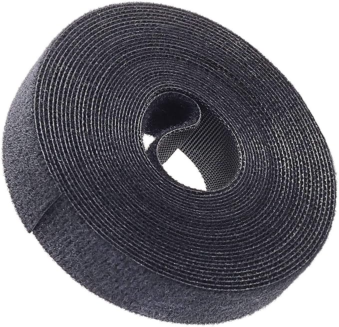Reusable Fastening Tape Cable Ties 3/4 Inch Double Side Hook Roll by SAISN