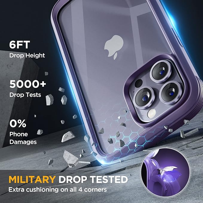 Miracase Glass Series Designed for iPhone 14 Pro Max Case 6.7 Inch, Upgrade - Image 6