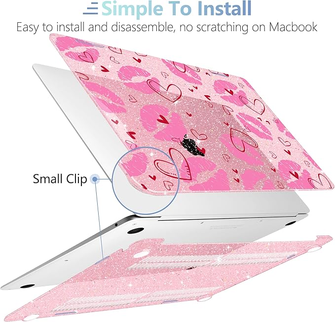 MEEgoodo for MacBook Air 13 inch Case 2021 2020 2019 2018 Released A2337 M1 - Image 4