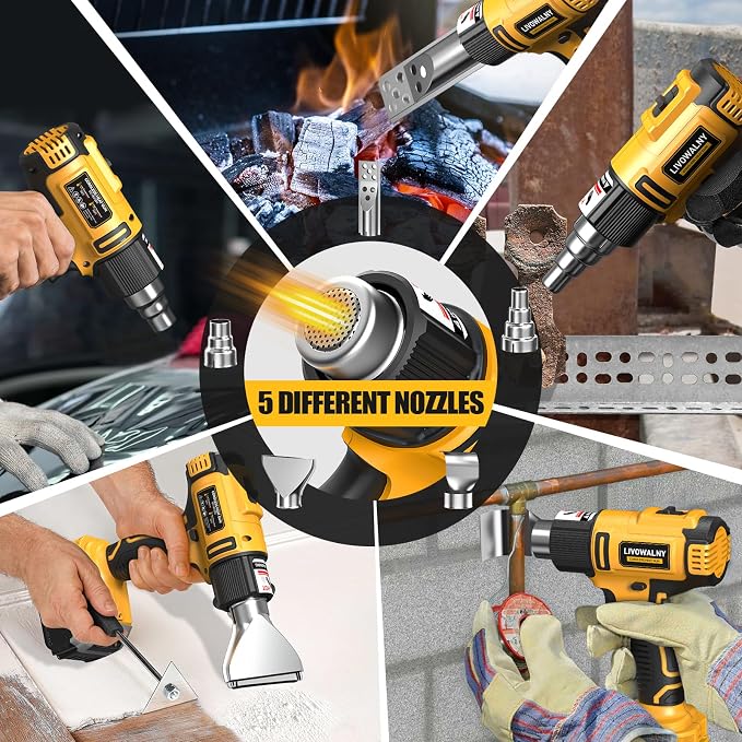 LIVOWALNY Cordless Heat Gun Compatible - Image 5