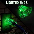 10 ft - 12 Gauge Heavy Duty Extension Cord - Lighted on Both Ends - SJTW Blue - - Image 3