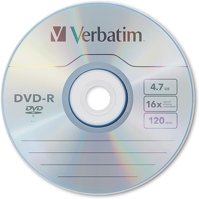 Verbatim DVD-R Blank Discs AZO Dye 4.7GB 16X Recordable Disc - Image 2