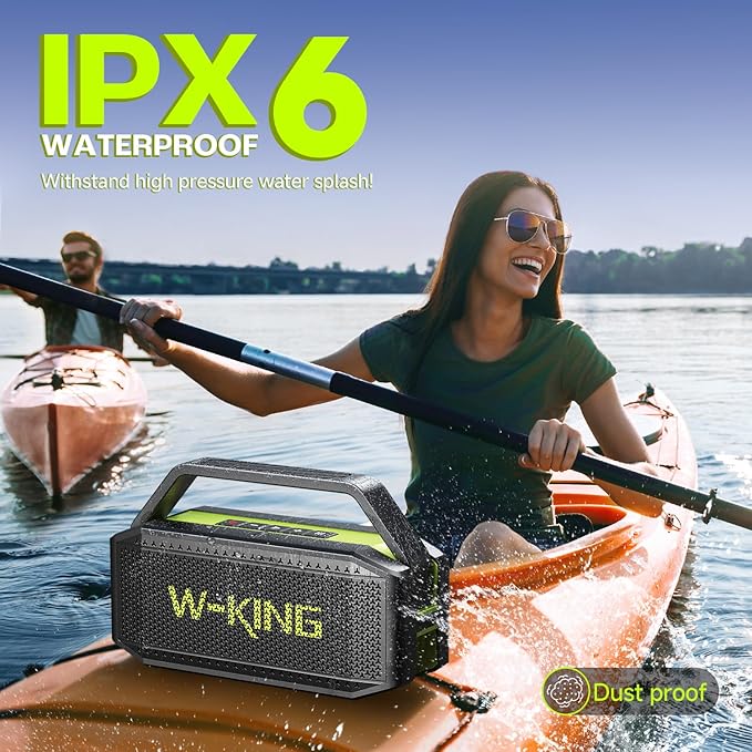 W-KING Portable Loud Bluetooth Speaker Wireless, 100W Max IPX6 Waterproof - Image 3
