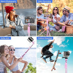 Sensyne 62" Phone Tripod & Selfie Stick, Extendable Cell Phone Tripod Stand - Image 2