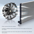 MuHize 7 Inch Slim Radiator Fan - 12V 80W 800 CFM High Performance Cooling Fan - Image 4