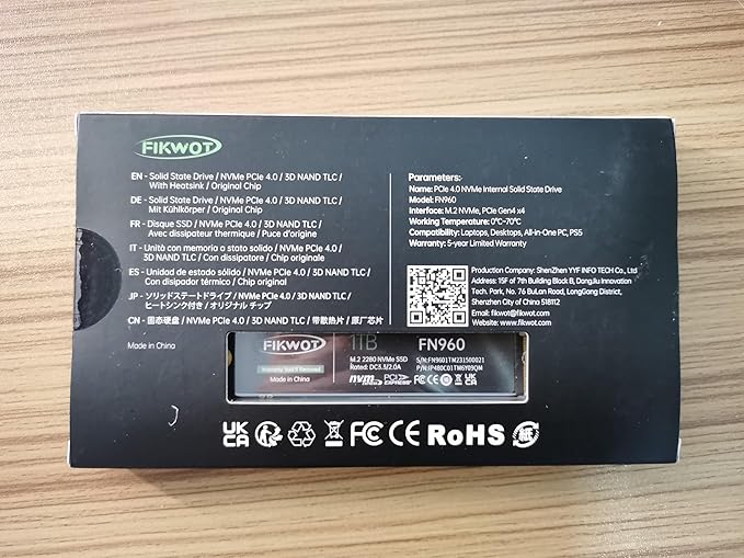 FN960 2TB M.2 2280 PCIe Gen4 x4 NVMe 1.4 Internal Solid State Drive - Image 10