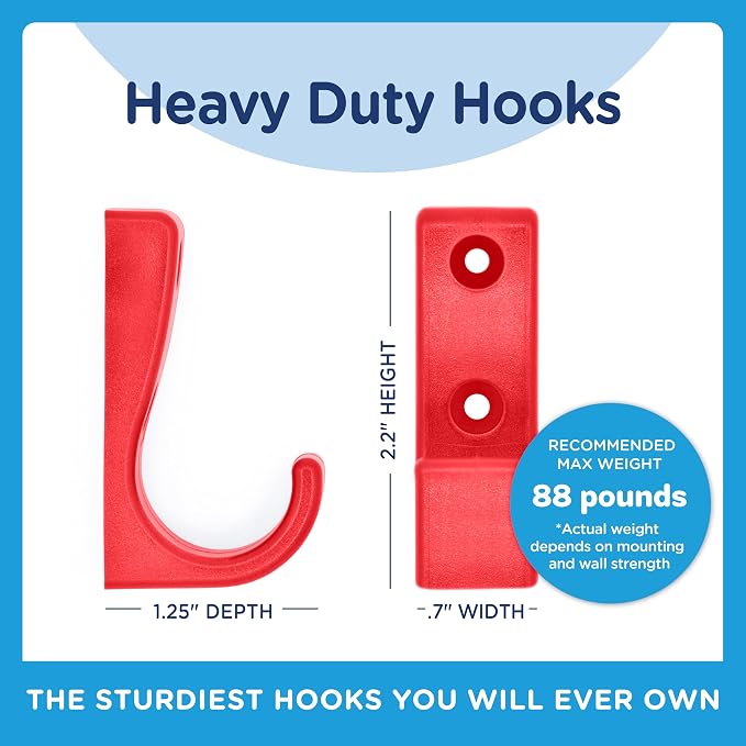 Heavy Duty Hooks for Hanging Coats, Baseball Hats - Image 6