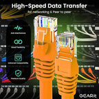 GEARit Cat 6 Ethernet Cable Cat6 Network Patch, Snagless Cord, Internet - Image 3