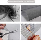 Window Screen Replacement Kit, DIY Adjustable Screen Door Mesh - Image 3