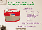 HANNLOMAX HX-500R Portable AM/FM Radio, USB Port - Image 2