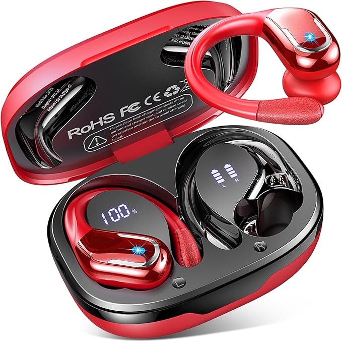 Wireless Earbud, 75Hrs Bluetooth 5.4 Headphones IP7 Waterproof by Ltinist