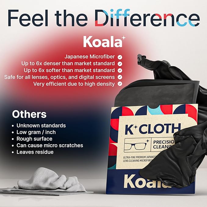 Koala Lens Cleaning Cloth | Japanese Microfiber | Glasses Cleaning Cloths | - Image 5