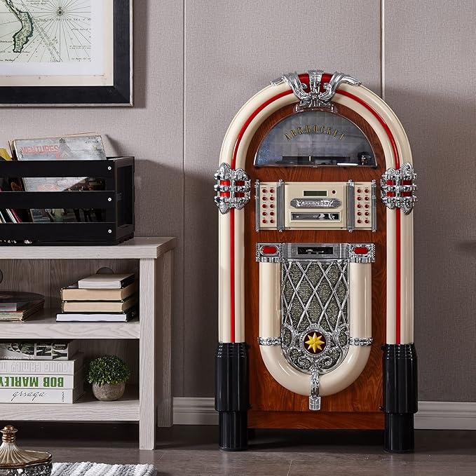 Arkrocket Full Size Jukebox Vinyl Record Player Bluetooth USB SD CD Player - Image 7