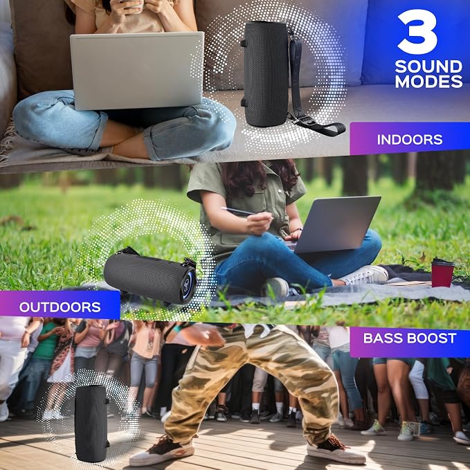 TREBLAB Ultra Loud Wireless Speaker - 60W Stereo Sound - Image 8