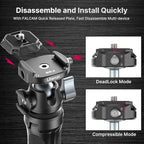 ULANZI Camera Tripod, MT-46 Aluminum Alloy Phone Tripod - Image 2