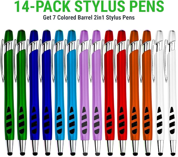 Stylus Pen for Touch Screens & Writing Pens, - 2 in 1 - Image 2