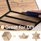 Mollywell Hexagon Acoustic Panels, Natural Oak TW4, 12 Pack |Wood Veneer|High - Image 4