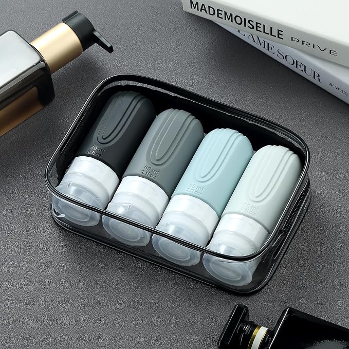 Travel Bottles for Toiletries, Tsa Approved 2oz Travel size Bottles, BPA Free - Image 7
