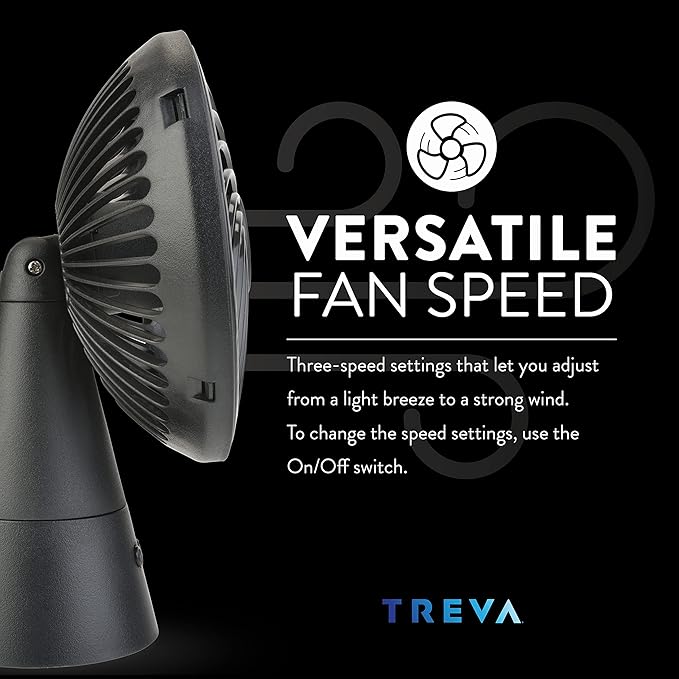 Treva 5 Inch Rechargeable Oscillating Fan - Image 6