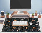 Cute Dark Floral Desk Mat Vintage Flowers Plant Mouse Pad XXL Large Extended - Image 5