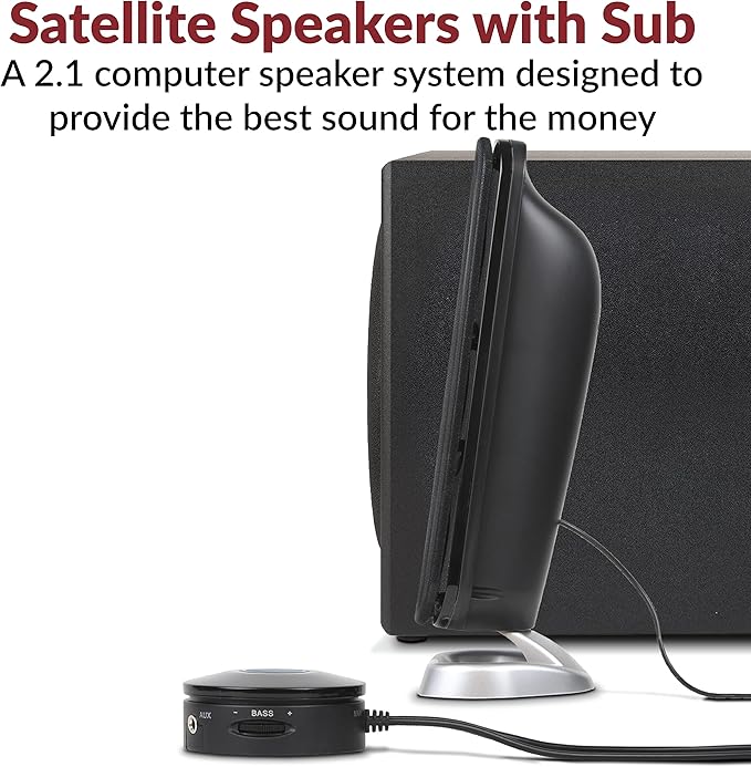 Cyber Acoustics CA-3908 2.1 Multimedia Speaker System - Image 4