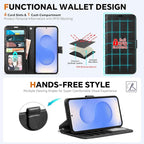TUCCH Wallet Case for Galaxy S25 Edge, Removable 2 in 1 RFID Blocking Wrist - Image 5