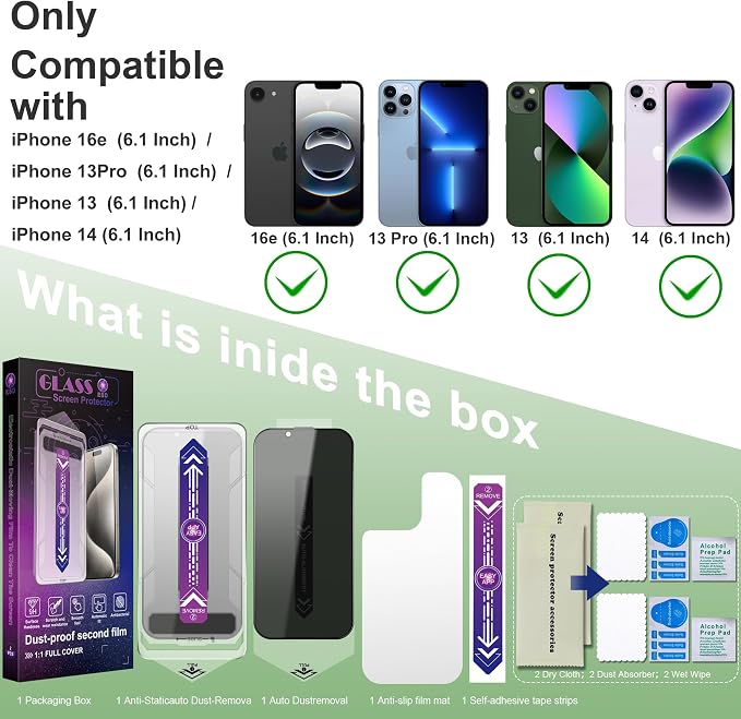 2 Pack Privacy Screen Protector - Image 2