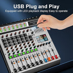 Depusheng AG8 Professional audio mixer 8 Channel - Image 4