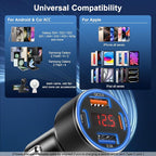 Car Charger for iPhone 16 15 Pro Max, Besgoods 4-Port Cigarette Lighter Adapter - Image 7