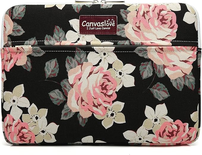 Canvaslove Pink Rose Laptop Sleeve Case Bag - Image 7