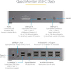 StarTech.com USB-C Quad Monitor Docking Station - Image 3