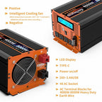 4000 Watt Pure Sine Wave Power Inverter 12V DC to 110V 120V Converter - Image 5