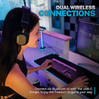 JLab Nightfall Wireless Gaming Headset, All-Night Comfort, 50mm Drivers and - Image 3
