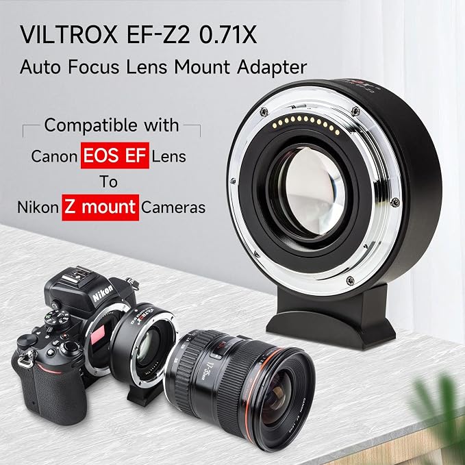 VILTROX EF-Z2 Auto Focus Lens Adapter 0.71x Reducer Speedbooster Lens Converter - Image 2