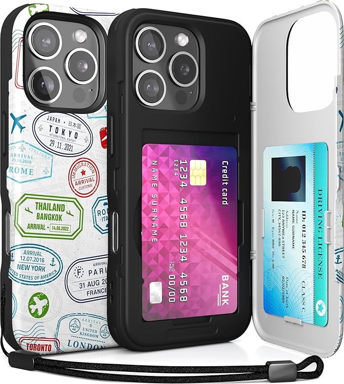 TORU CX Slim for iPhone 16 Pro Case Wallet | Protective Shockproof Heavy Duty by TORU