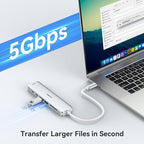 MOKiN 7 in 1 USB C Dongle with HDMI, SD/TF Card Reader, Data Port, 100W PD - Image 5