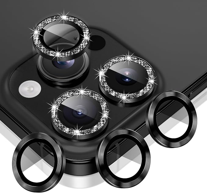 AGVEE 3+3 6 Pack for iPhone 16 Pro 6.3" / 16 Pro Max 6.9" Camera Lens Cover by AGVEE