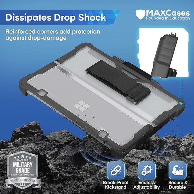 MAXCases Extreme Shell Microsoft Surface Pro 9/10/11 Case, Custom-Fit - Image 2