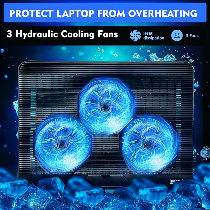 NAGAN Laptop Cooling Pad with Dual USB Ports, USB Powered Cooling Pad - Image 5
