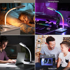 WILIT Desk Lamp with Wireless Charger, Music Sync RGB Color Changing Lights - Image 3