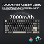 KEEBMONKEY WOBKEY Rainy 75 CNC Aluminum HMX/JWK/Cocoa Switches Triple-Mode - Image 3