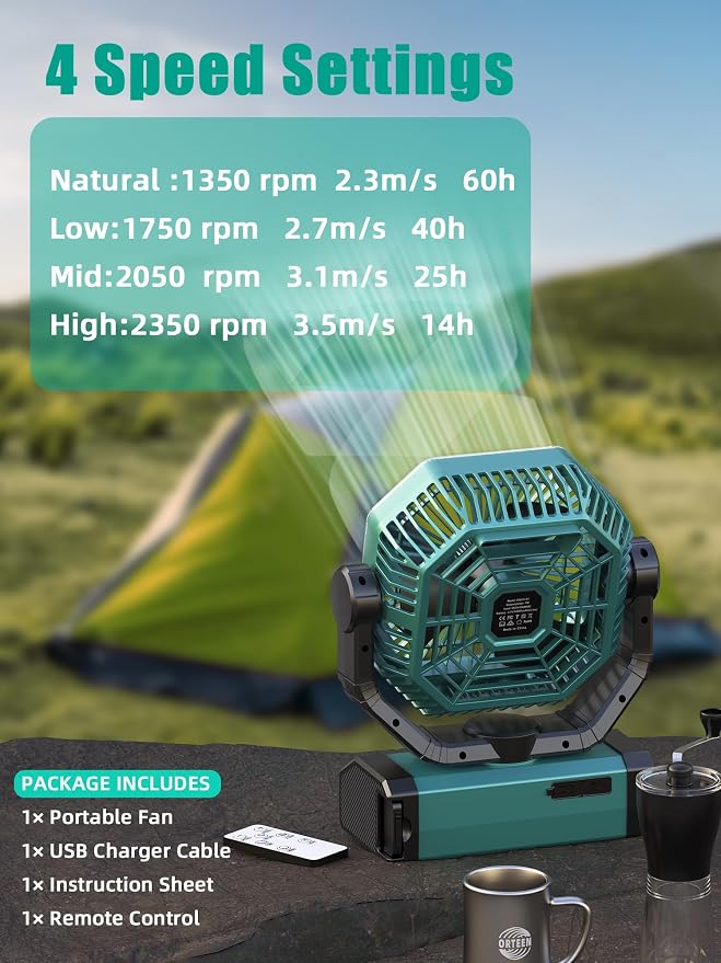 Portable Rechargeable Fan - Image 2