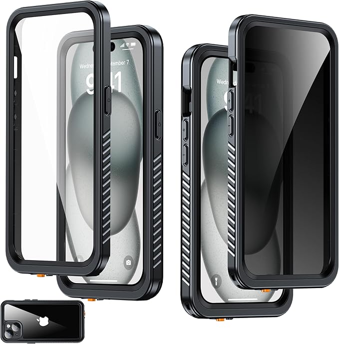 for iPhone 15 Case Waterproof by AMILIFECASES