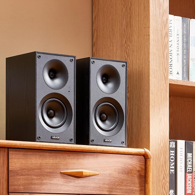 VEVOR Powered Bookshelf Speakers, 25W x 2, Active Studio Monitor Speaker - Image 8