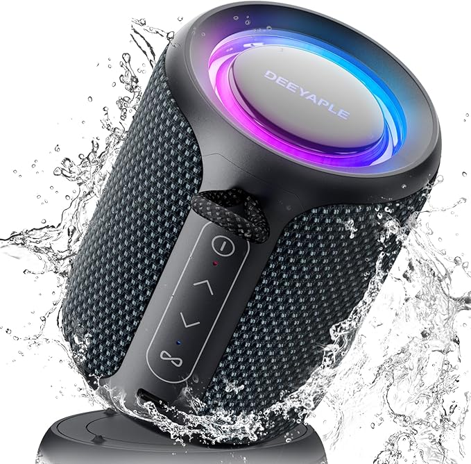 Bluetooth Speaker Wireless, IP67 Waterproof & Dustproof Portable Speaker by Deeyaple