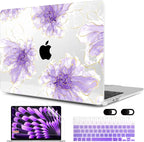 MEEgoodo Case for MacBook Air M4/M3/M2 13.6 inch 2025 2024 2022, Fit Model by MEEgoodo