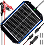 SUNER POWER 20W 12V Solar Battery Trickle Charger & Maintainer PRO, Built-in by SUNERPOWER