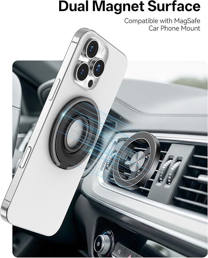Magnetic Phone Grip for MagSafe Ring Holder, Magnet Phone Grip Stand Finger - Image 2