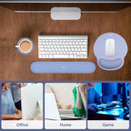 MOSISO Wrist Rest Support for Mouse Pad&Keyboard Set, Circle Curved Ergonomic - Image 7